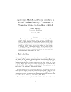 Equilibrium Market and Pricing Structures in Virtual Platform