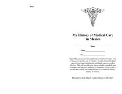 History of Medical Care in Mexico