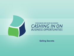 Selling Secrets