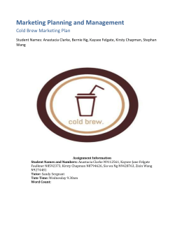 Marketing Planning and Management