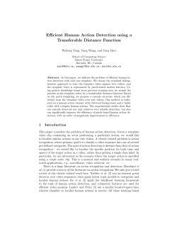 Efficient Human Action Detection using a Transferable Distance