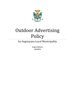Outdoor Advertising Policy - Ga