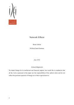 Network Effects