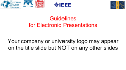 Presentation Slide Template