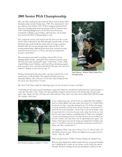 2001 Senior PGA Championship