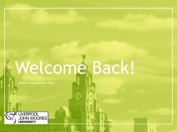 Second Year Induction/Tutorial Powerpoint Template