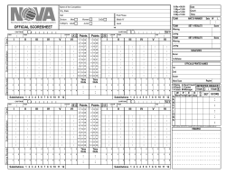 Scoresheet