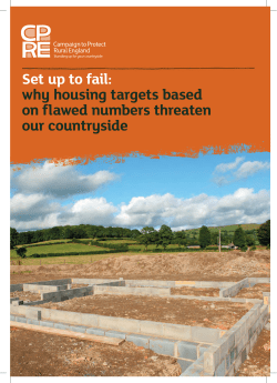 Set up to fail: why housing targets based on flawed numbers