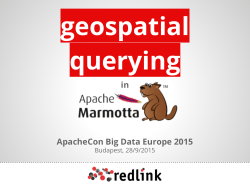 Geospatial querying in Apache Marmotta