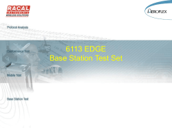 6113 EDGE Base Station Test Set