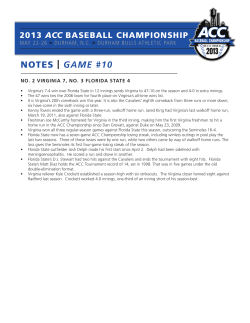 NOTES | GAME #10