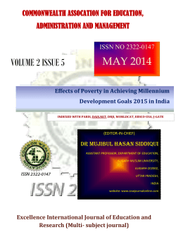 DOC - Excellence International Journal of Education and research