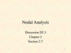 D2.3 Nodal Analysis