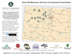 Together we are one of the Largest Independent Title Insurance