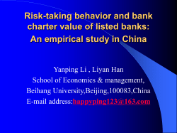 Risk-taking behavior and bank charter value of listed banks: An