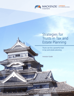Strategies for Trusts in Tax and Estate Planning