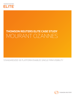 mourant ozannes - Thomson Reuters Elite