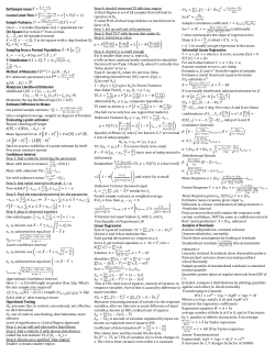 Midterm 2 cheatsheet