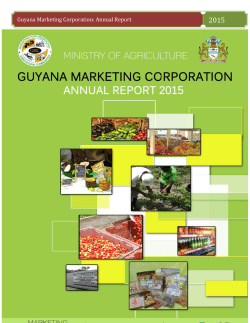 Guyana Marketing Corporation: Annual Report