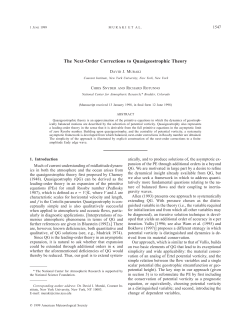The Next-Order Corrections to Quasigeostrophic Theory