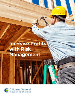 Increase Profits with Risk Management