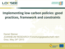 Implementing low-carbon policies_Steiner