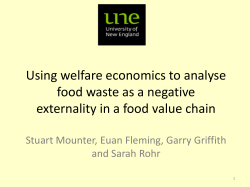 Using welfare economics to analyse food waste as a negative