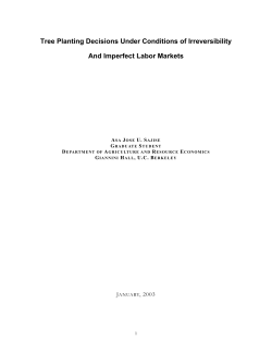 4.0 Other Assumptions on Exogenous Parameters