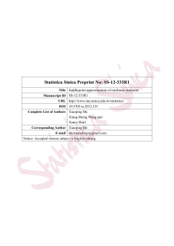 Saddlepoint approximation of nonlinear moments.
