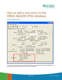 How to add a new entry to the ERDAS IMAGINE EPSG database