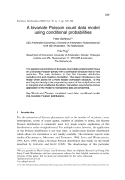 A bivariate Poisson count data model using conditional probabilities
