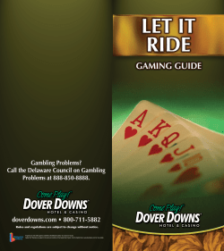 Rules and regulations are subject to change without notice.