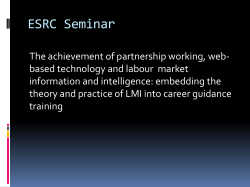 The achievement of partnership working, web