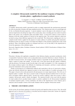A complete vibroacoustic model for the nonlinear