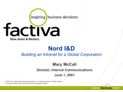 Building an Intranet for a Global Corporation