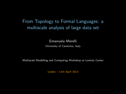 let@token From Topology to Formal Languages: a