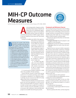 MIH-CP Outcome Measures