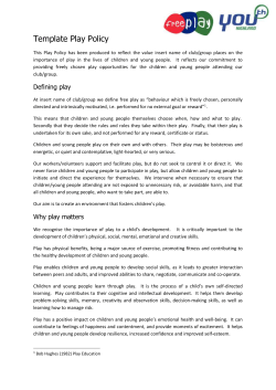 Template play policy