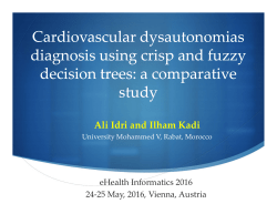 Cardiovascular dysautonomias diagnosis using crisp and fuzzy
