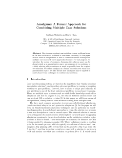 Amalgams: A Formal Approach for Combining Multiple