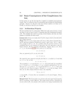 2.2 Some Consequences of the Completeness Ax