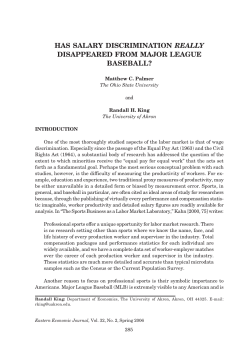 has salary discrimination really disappeared from major league