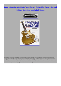 Read eBook How to Make Your Electric Guitar Play