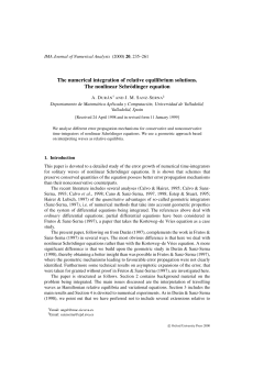 The numerical integration of relative equilibrium solutions. The