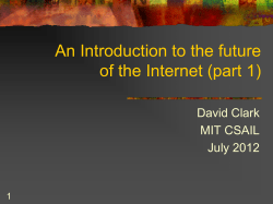 Designing a future Internet - Future Internet and Global Computing