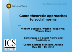 Game theoretic approaches to social norms