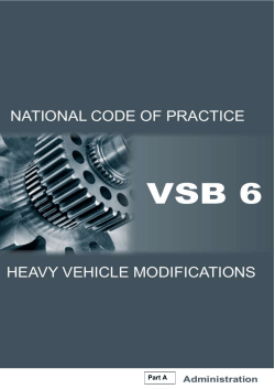heavy vehicle modifications - Department of Infrastructure and