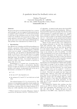 A quadratic kernel for feedback vertex set.