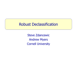 Robust Declassification