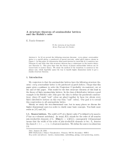 A structure theorem of semimodular lattices and the Rubik`s cube